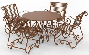 wrought iron garden furniture set