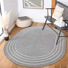 oval shape pp rug hand woven