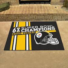 fanmats pittsburgh steelers yellow 3 ft