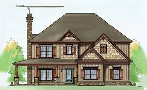 Two Story Four Bedroom House Plan With