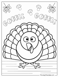 32 turkey coloring pages free pdf