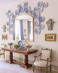 Antique Delft Wall Plates Blue And