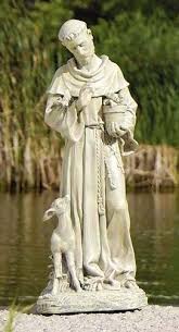 St Francis With Fawn Garden Statuary