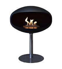 Cocoon Fires Pedastal Standing Black