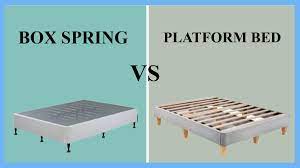 box spring vs platform bed beddingvs
