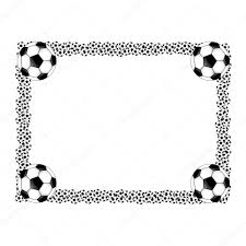 soccer frame stock vector by