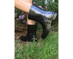 Womens Rain Boots Noxon Black Oakiwear Rain Gear
