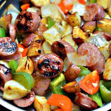 skillet sausage and potatoes small