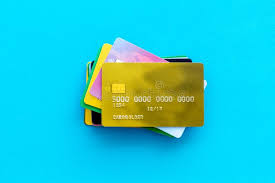 The business platinum card® from american express: Business With Credit Cards On Office Desk Blue Background Top View Stock Photo Image Of Office Debit 153831508