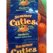 summer cuties mandarins calories