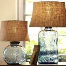 Clift Glass Table Lamp Base Eggplant