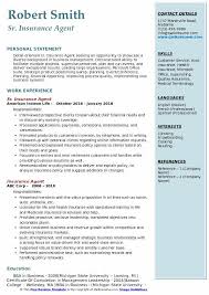 Normally, it takes someone with years of experience in the insurance industry to be able to have the full confidence to want to start an. Insurance Agent Resume Samples Qwikresume
