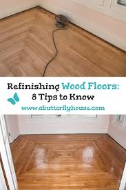 before refinishing hardwood floors