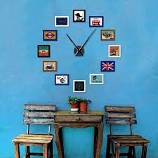 Silver Simple Hands Wall Clock Without