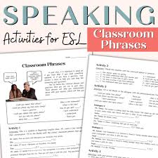 speaking lesson and activities for