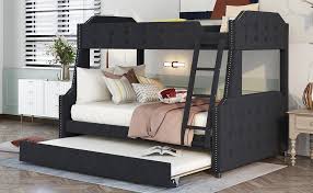 Twin Over Full Upholstered Bunk Bed