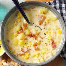 Corn Chowder With Potatoes Recipe Taste Of Home gambar png