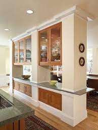 Just like the birch wood divider this can be fixed from ceiling to floor but this one provides a polished finish. 8 Kitchen Living Room Divider Ideas 8 Kitchen Living Room Divider Ideas Vera S In 2020 Kitchen Design Open Open Concept Kitchen Living Room Living Room Kitchen Divider