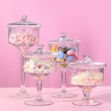 Absolutely great for what my daughter needed. European Slim Tall Transparent Glass Candy Jar With Wedding Dessert Decoration Candy Snacks Dried Fruit Jar 4pcs Set Bottles Jars Boxes Aliexpress