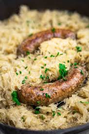 baked sausage and sauer low carb
