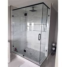 sliding tempered glass shower door