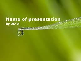 Water Drops Powerpoint Templates And Presentations