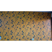 mustard wall shuffle modern stencil