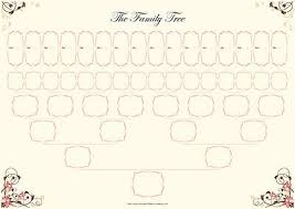 Family Tree Chart 6 Generation Pedigree 2 In A Pack Size