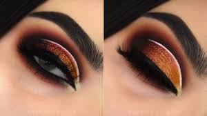 sunset gold glitter bridal cut crease