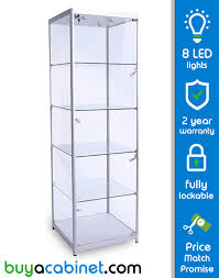 600mm aluminium glass display cabinet