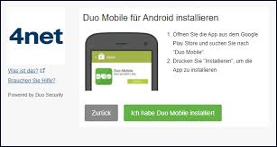 If the recipient taps the link on mobile and google duo isn't installed, the link opens google duo in google play or the app store. Duo Mobile Security Einrichtung Zwei Faktor Authentifizierung 4net Ag