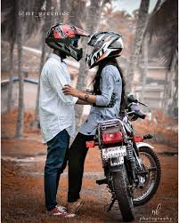 couple in bike wallpapers