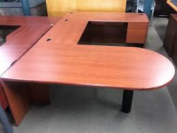 Shop quality u shaped desks for the executive or home office. Hon 10700 U Shape Style Executive Desk Henna Cherry Surplus Office Equipment