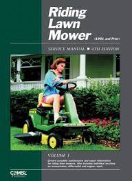 riding lawn mower service manual 4th