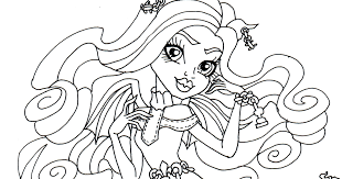 Grow their interest in smart fashion through these free printable monster high coloring pages. Monster High Coloring Pages Haunted