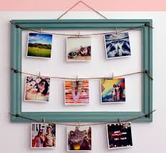 diy clothesline photo frame