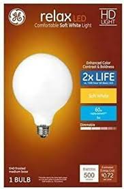 Average rating:0out of5stars, based on0reviews. Ge Relax 60 Watt Eq G40 Soft White Dimmable Led Globe Light Bulb 8 27 Picclick Uk