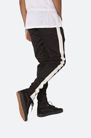 Track Pants Black White In 2019 Black Pants Pants