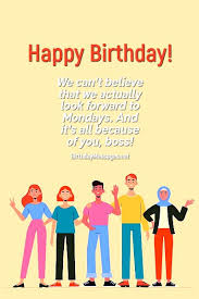 boss birthday wishes birthday messages
