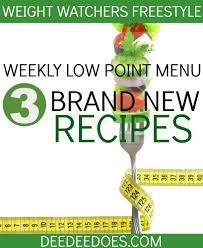 point weight watchers freestyle weekly menu