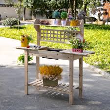 Wooden Garden Potting Table