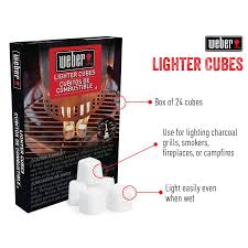 Weber Lighter Cubes 24 Pack In The Charcoal Starters Lighters Department At Lowes Com