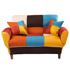 Modern Colorful Sleeper Sofa Loveseat