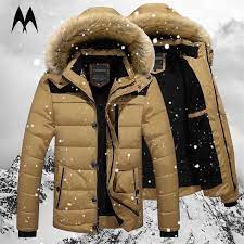 Men Winter Jacket Coats Fur Collar