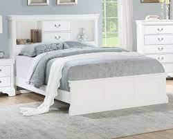 Queen Size White Bed With Storage