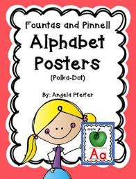 Alphabet Posters Fountas And Pinnell Polka Dot Reading