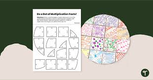 Dot Day Multiplication Tarsia Puzzle