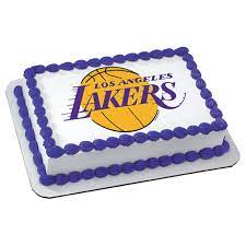 Lakers Birthday Cake gambar png