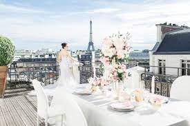 rooftop hotel marignan wedding in paris