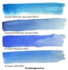 Comparing Blue Watercolors Phthalo